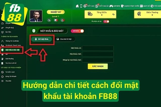 Hướng Dẫn Cách Đổi Mật Khẩu FB88 Mới Nhất Chỉ Mất 3 Phút Hướng dẫn đổi mật khẩu FB88 trong vài bước
