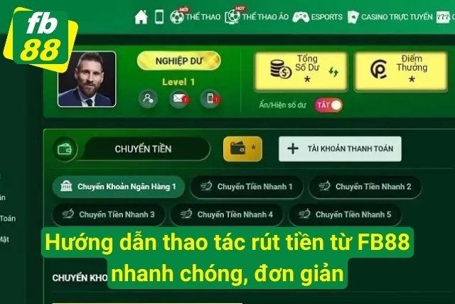 Hướng Dẫn Rút Tiền FB88 Nhanh Chóng, Gọn Lẹ Sau 2 Phút Cập nhật chi tiết quy trình rút tiền